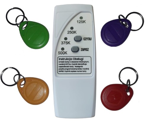 czytnik programator cztery zakresy  125 khz