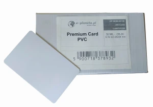 1000 szt. Karta plastikowa PVC Premium CR80 30mil