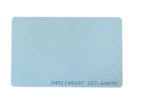 Karta zbliżeniowa Mifare Classic 1 k 13,56 MHz z nadrukowanym numerem