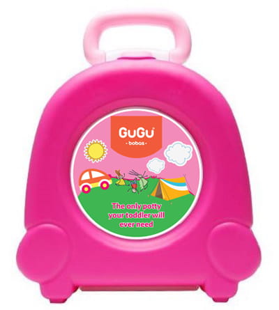 toaleta turystyczna różowa gugu bobas
