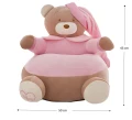Pluszowa Pufa Miś - Różowa GuGu Bobas®