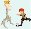 Plac zabaw KOSZ 3 w 1 - GIRAFFE