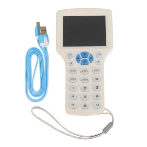 Czytnik RFID 08CD  z ekranem. Programator Kopier Duplikator 9  częstotliwości