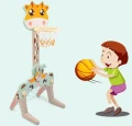 Plac zabaw KOSZ 3 w 1 - GIRAFFE