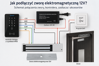 Jak podłączyć zworę elektromagnetyczną 12V? Schemat i zasada działania